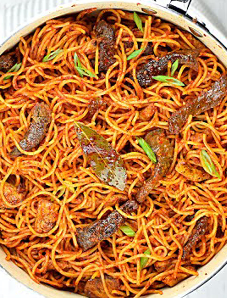 La Cuisine Jollof Spaghetti